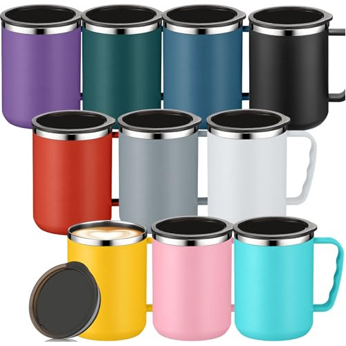 Roshtia 10 Pcs Coffee Travel Mug Vacuum Reutilizable 3zx41