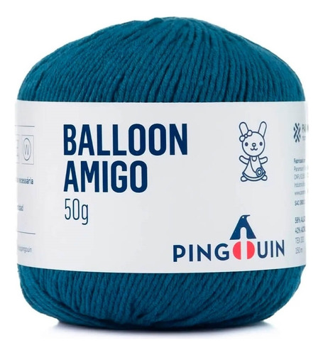 Fio Balloon Amigo 50g Pingouin Cor 5517 - Blue Star