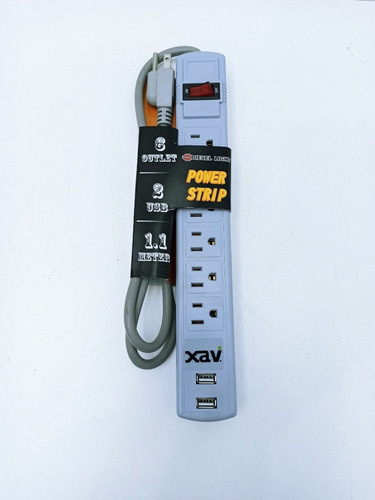 Imagen 3 de 3 de Regleta Electrica Extension 6 Toma 2 Usb Diese Nt. 3744 Xavi