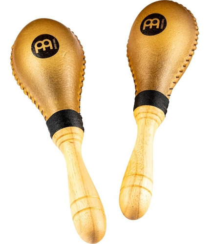 Maracas De Cuero Natural Mango Madera Meinl Msm3