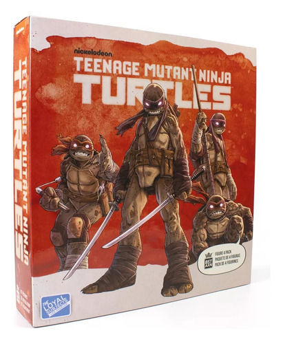 Teenage Mutant Ninja Turtles Pack 4 Figuras Tmnt Bst Axn