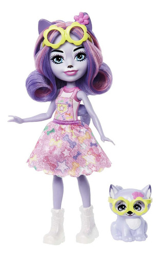 Imagen 2 de 6 de Muñeca Enchantimals City Tails Hadley Husky + Mascota