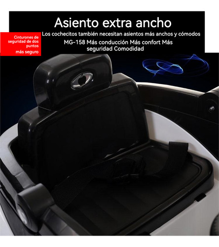 Carro Eléctrico Montable Para Niños, Montable Electrico Con Control Remoto Rojo, Control App Del Teléfono Móvil, Música, Luces Led