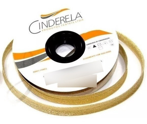 4 Viés Cinderela Lurex 12mm - 20m