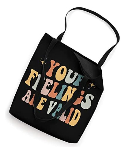 Bolsa De Tela Tus Sentimientos Son Válidos Conciencia Retro