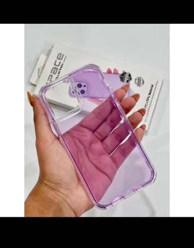 Capinha Space Anti Impacto Compativel Com Iphone Violeta Lisa
