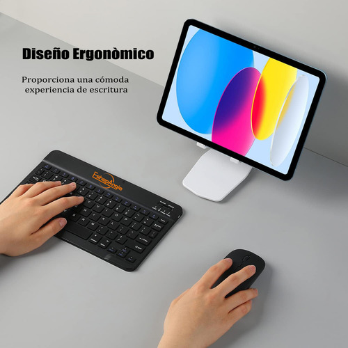 Kit Teclado Y Mouse Bluetooth Para Pc Android Io