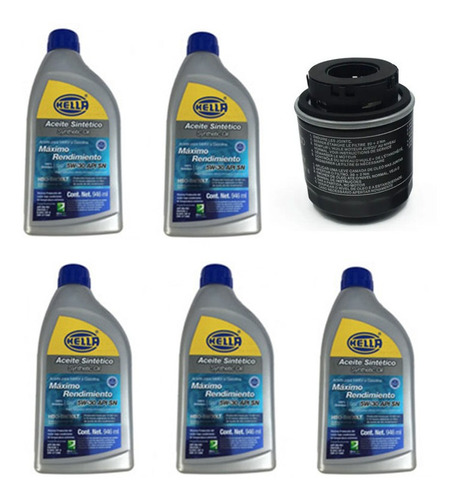 Kit Cambio Aceite Sintetico Para Audi A1 1.4 Turbo Y Filt