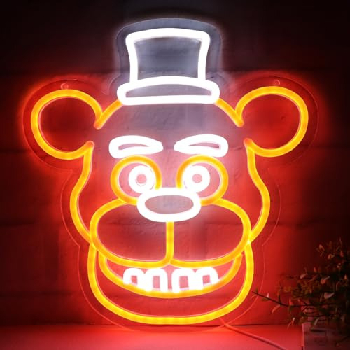 Lampara Luz De Neon Ahlove Five Night At Freddys -café