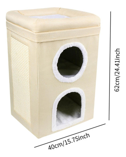Cama Plegable Para Gatos, Cubierta, Condominio, Decoración