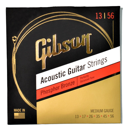 Encordado Guitarra Acustica Gibson Sag-pb13 13-56 Cuo