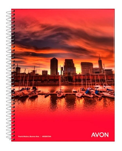 Cuaderno Espiral 16x21 84h Rayadas 3309 Avon