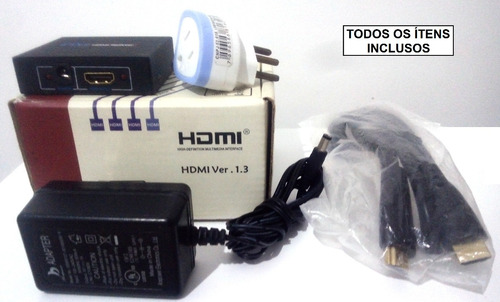 Imagem 6 de 9 de Splitter Hdmi (divisor Hdmi) 1 Para 2 Com Ou Sem Hdcp