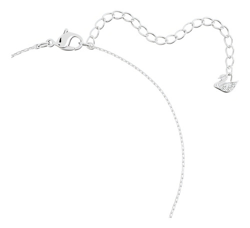 Collar Colección De Joyas De Vidrio Blanco, Cristal Color Plateado