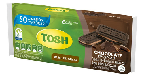 Galleta Tosh Chocolate X 6und