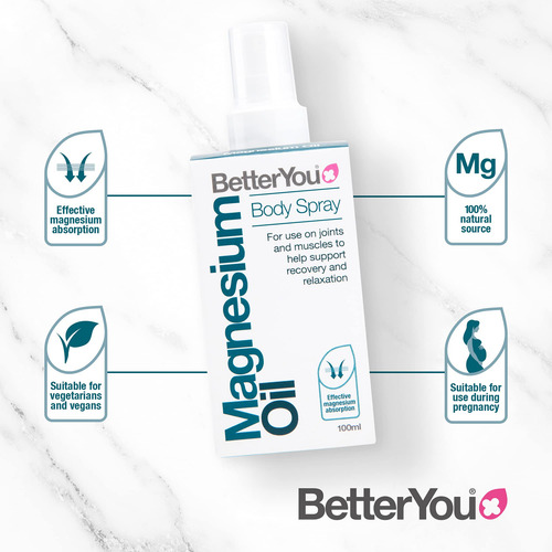 Spray Corporal De Aceite De Magnesio Betteryou Pure Chloride