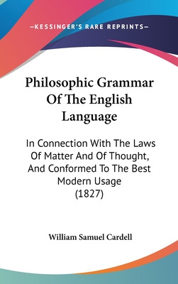 Libro Philosophic Grammar Of The English Language: In Con...