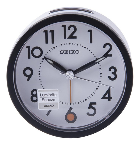 Reloj Despertador Seiko Qhe096w Agente Color Blanco