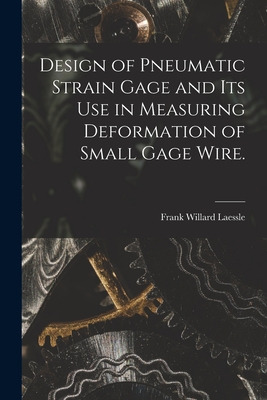 Libro Design Of Pneumatic Strain Gage And Its Use In Meas...