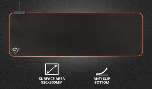 Mouse Pad Rgb Xxl Trust Gxt 764 Glide 93x30cm Designed For G