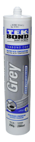 Adhesivo gris gris oxímico neutro para altas temperaturas, 290 g