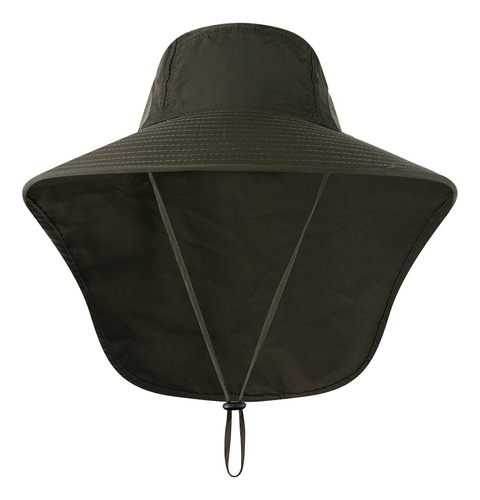 Gorra Pesca Sol Amplio Borde Con Solapa Cuello Para Viaje Ca