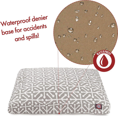 Cama Rectangular Grande Gris Aruba Para Interiores Y Exterio