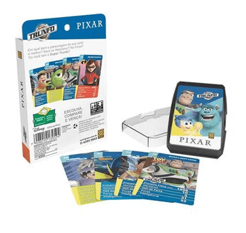 Super Trunfo Disney Pixar Grow Jogo De Cartas Presente Kids