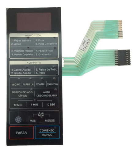 Panel Membrana De Microondas P/ LG Con Led Mc7646v