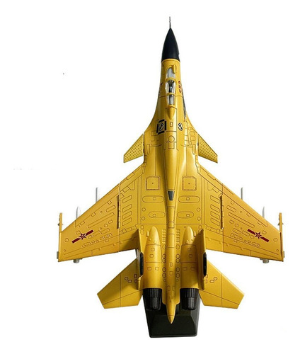 Colección De Modelos De Cazas Fundidos A Presión, Amarillo