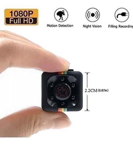 Imagem 2 de 2 de Mni Câmera Espiã Sq11 Sensor De Movimento E Visão Noturna