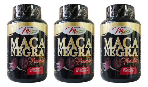 Maca Negra Premium X3 + Regalo - Unidad a $950