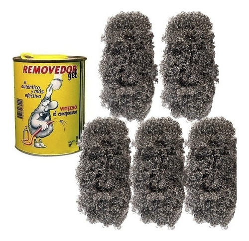 Removedor 4lt + 5 Virutas De Acero Profesional 250 G Mm