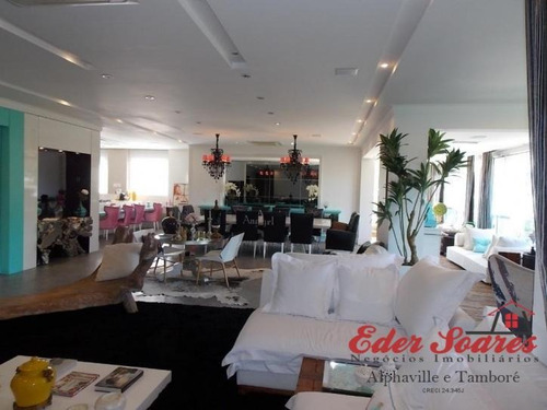 Imagem 4 de 15 de Penthouse Tamboré: Finíssima Decoração: Porteira Fechada - Es336k