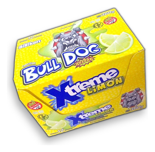 Pastillas Bull Dog Acidas Pack X12un   +barata Lagolosineria