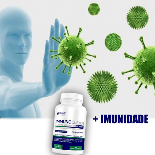 MultivitamĂnico Imunidade Immunoclean 30 Caps - Health Clean