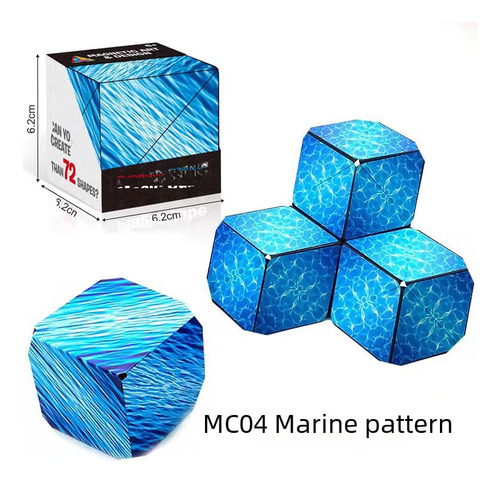 Cubo Magnético 3d Geométrico Transformable Mc03 Rompecabezas