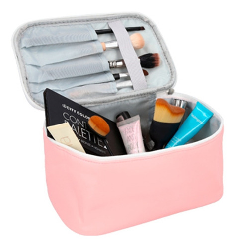 Cosmetiquera Rectangular Con 5 Separadores Para Brochas
