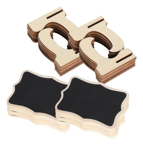 Pizarra Pequeña De Madera, Juego De 2 Letreros Para Colocar