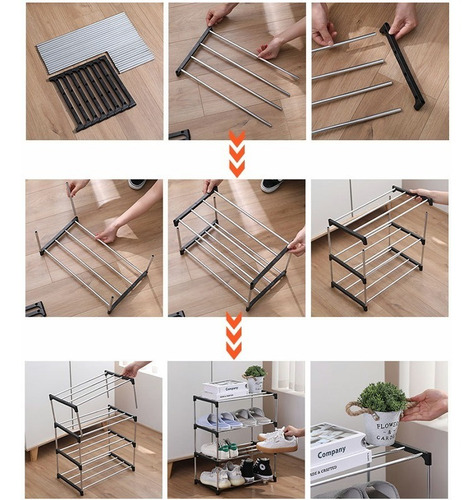 Imagen 5 de 9 de Organizador De Zapatos Fácil Transportar 5 Capas Zapatero