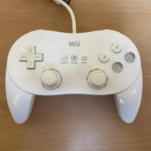 Nintendo Wii Pro Controller Rvl-005(02) Blanco Original