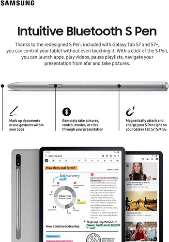 Imagen 8 de 8 de Lápiz Original Samsung S-pen Galaxy Tab S7 + Bluetooth +tips