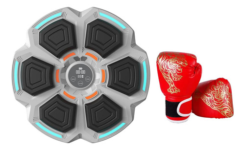 Máquina De Boxeo Musical, Guantes Rojos Para Adultos