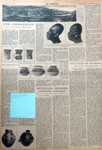 Indígenas Omaguacas 1940 Antonio Serrano Arquelogia Antropol (Usado)