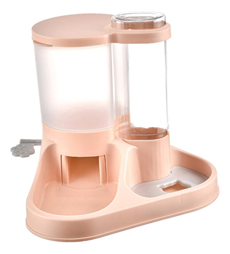 Dispensador De Agua Y Comida Para Mascotas, Dispensador Rosa