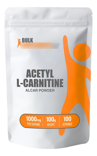 Acetil L-carnitina Pura 1000mg Energía Sostenida 100 Gr