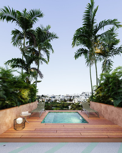 Departamento En Venta En Playa Del Carmen, Solar, A Unos Pasos De La Playa