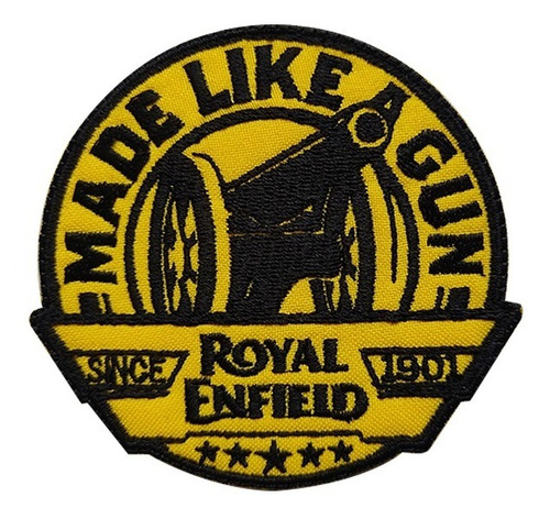 Parche Bordado Royal Enfield Made Like A Gun Since 1901