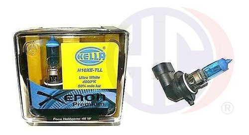 Foco H10 Luz Blanca Tipo Xenon Hella Jgo 2 Pzas