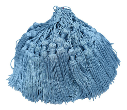 Franjas De Seda Pingente Tassel Marsala 25 Unidades Cor Azul